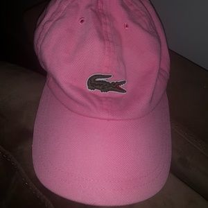 Lacoste pink hat